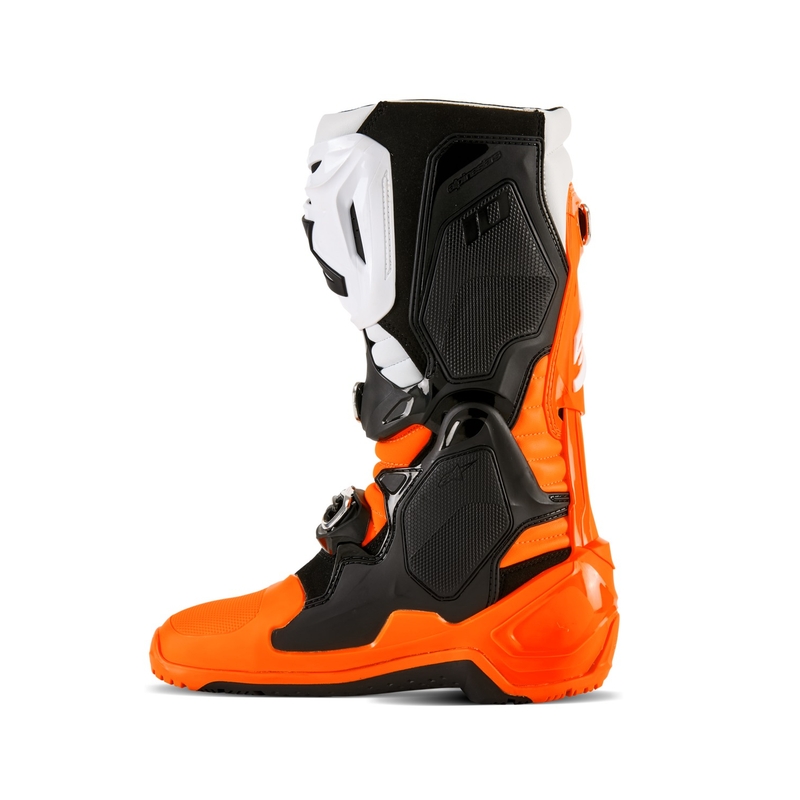 Alpinestars Tech 10 Enduro fluor oranje-zwart-wit motorlaarzen