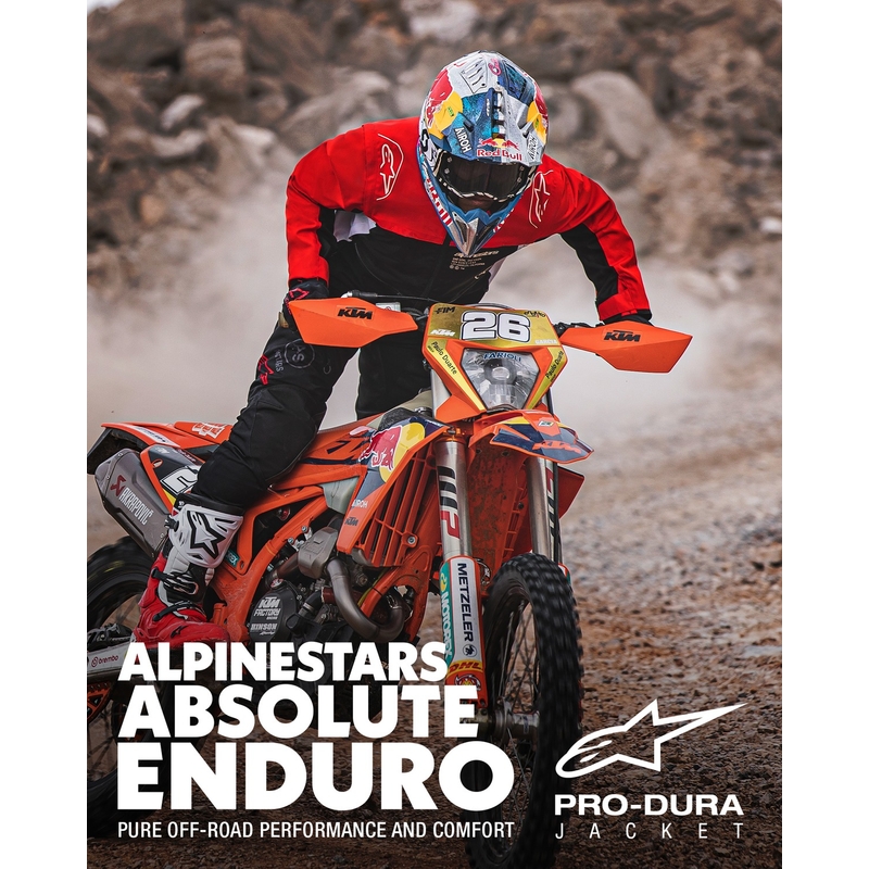 Alpinestars PRO-Dura zwart-rood-wit jack