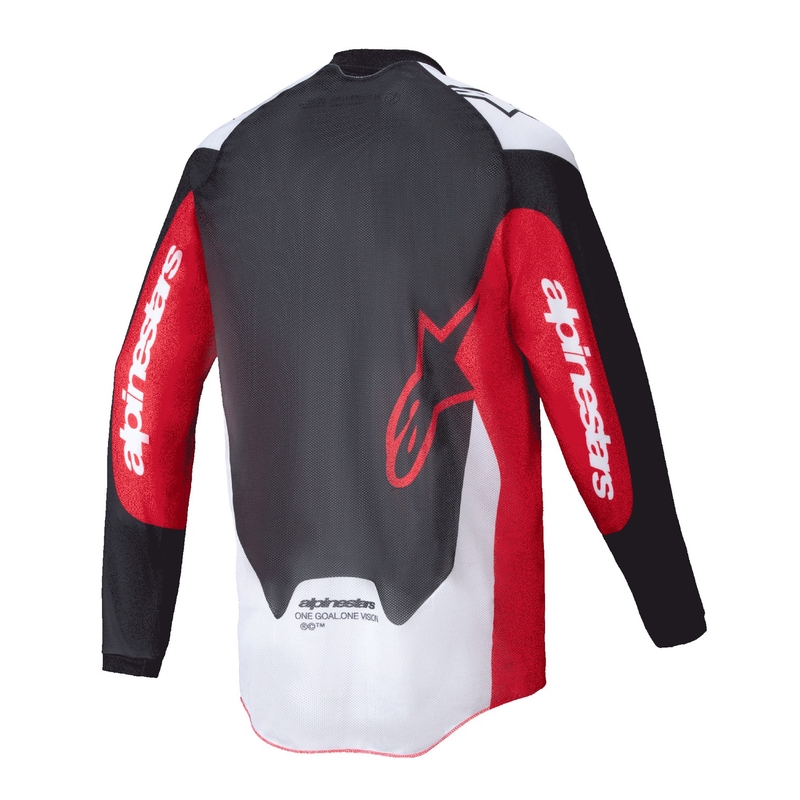 Alpinestars PRO-Dura motorcross trui zwart-rood-wit