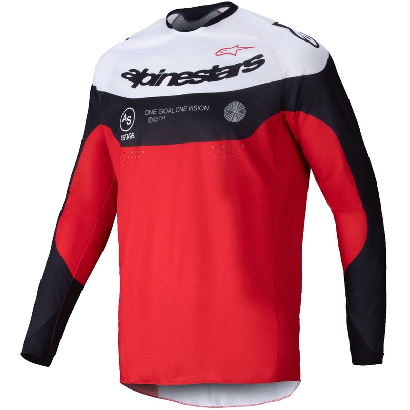 Alpinestars PRO-Dura motorcross trui zwart-rood-wit