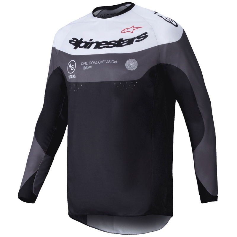 Alpinestars PRO-Dura motorcross trui zwart/wit