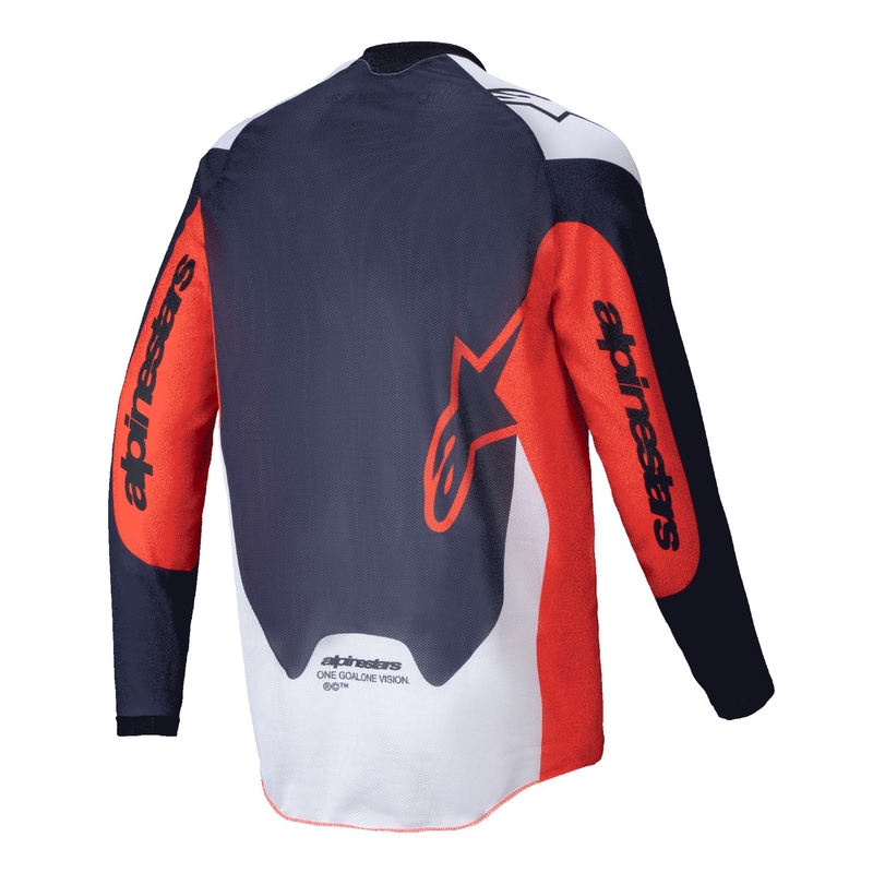 Alpinestars PRO-Dura motorcross trui blauw-oranje-wit