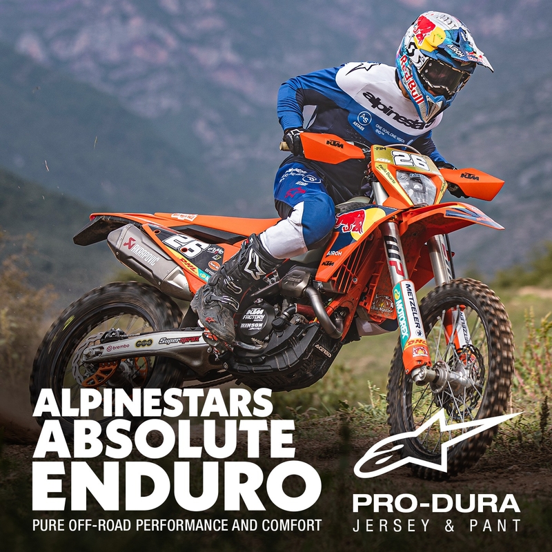 Alpinestars PRO-Dura motorcross trui blauw en wit