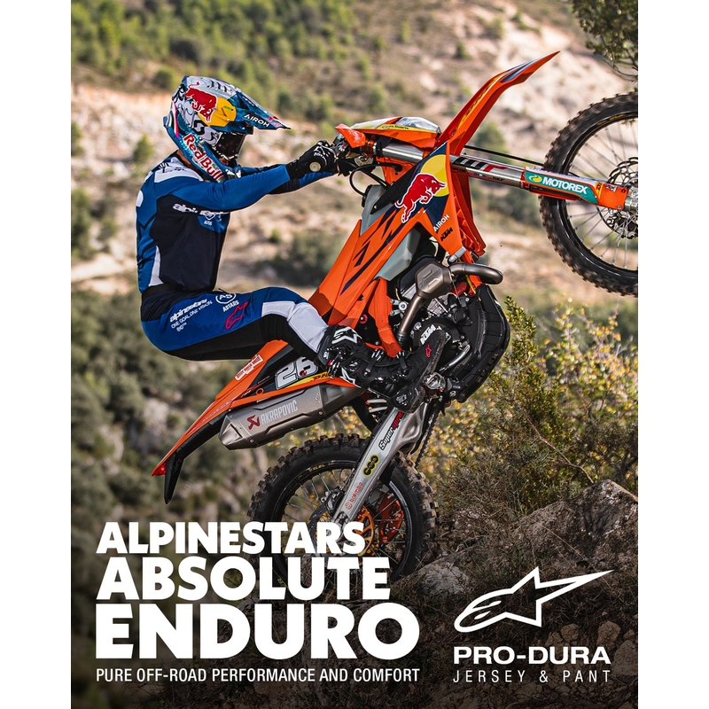 Alpinestars PRO-Dura motorcross trui blauw en wit