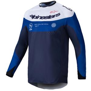 Alpinestars PRO-Dura motorcross trui blauw en wit