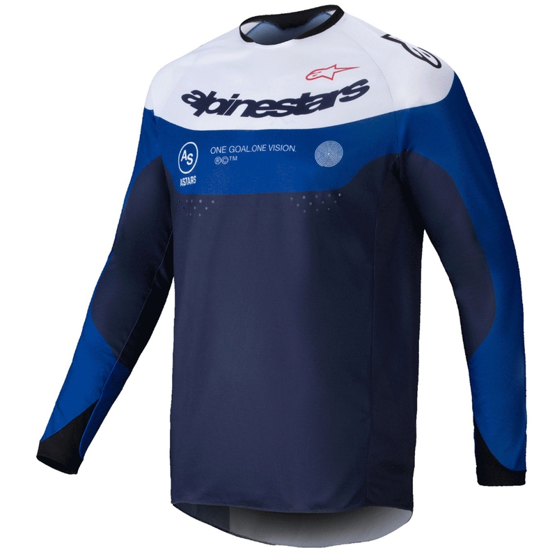 Alpinestars PRO-Dura motorcross trui blauw en wit