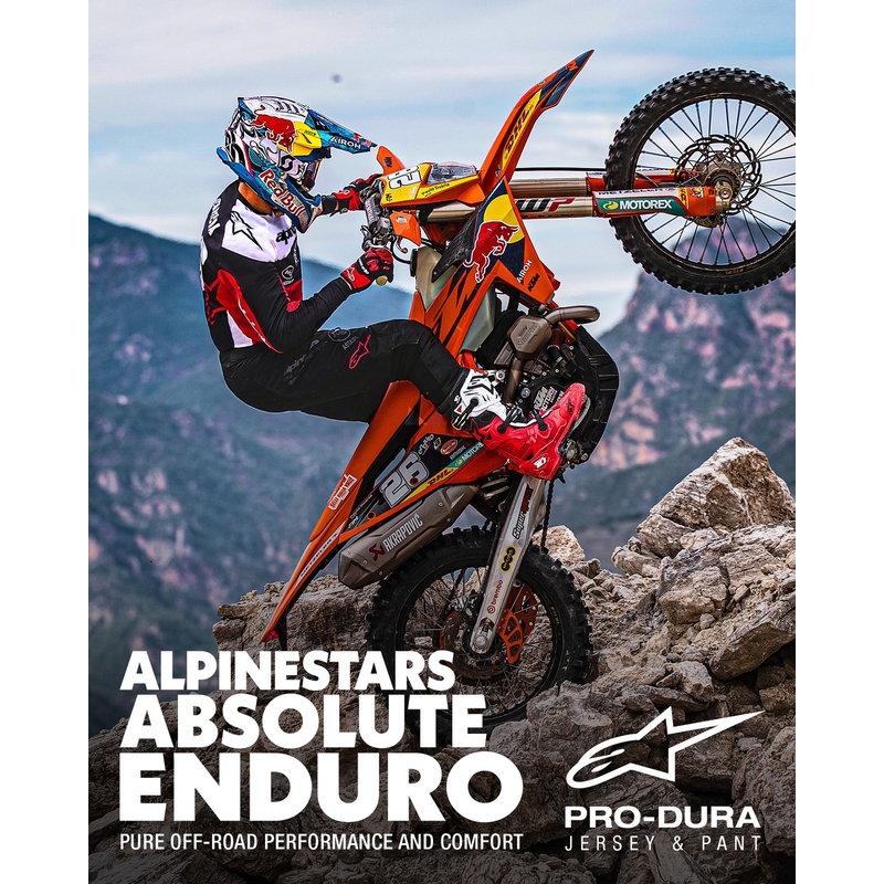 Alpinestars PRO-Dura Motorcrossbroek Zwart Wit