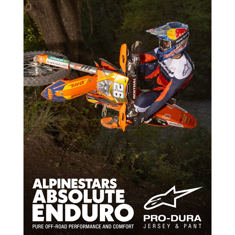 Alpinestars PRO-Dura Motorcrossbroek blauw-oranje-wit