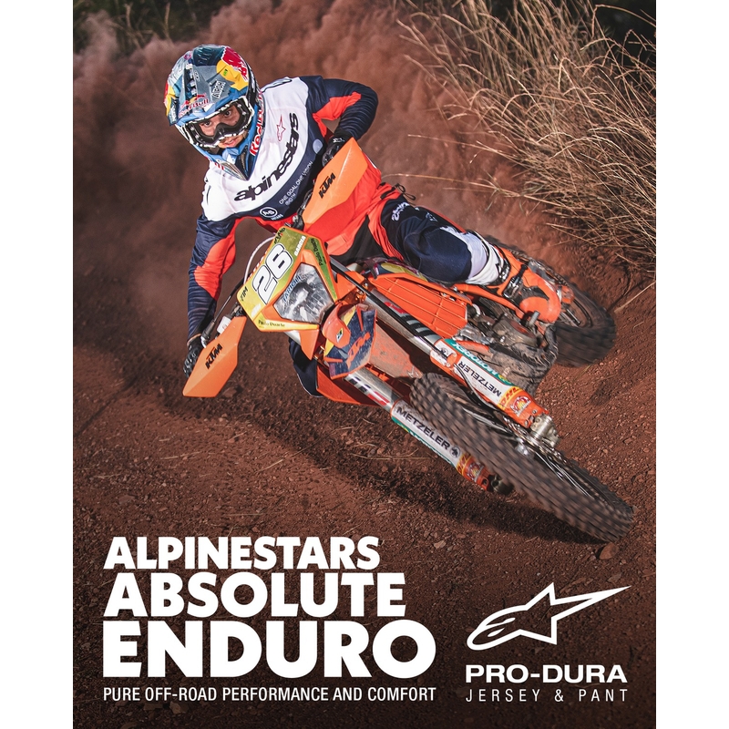 Alpinestars PRO-Dura Motorcrossbroek blauw-oranje-wit