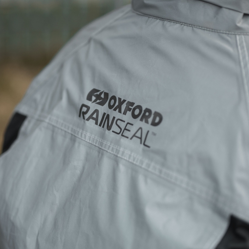 Oxford Rain Seal reflecterende grijze waterdichte jas