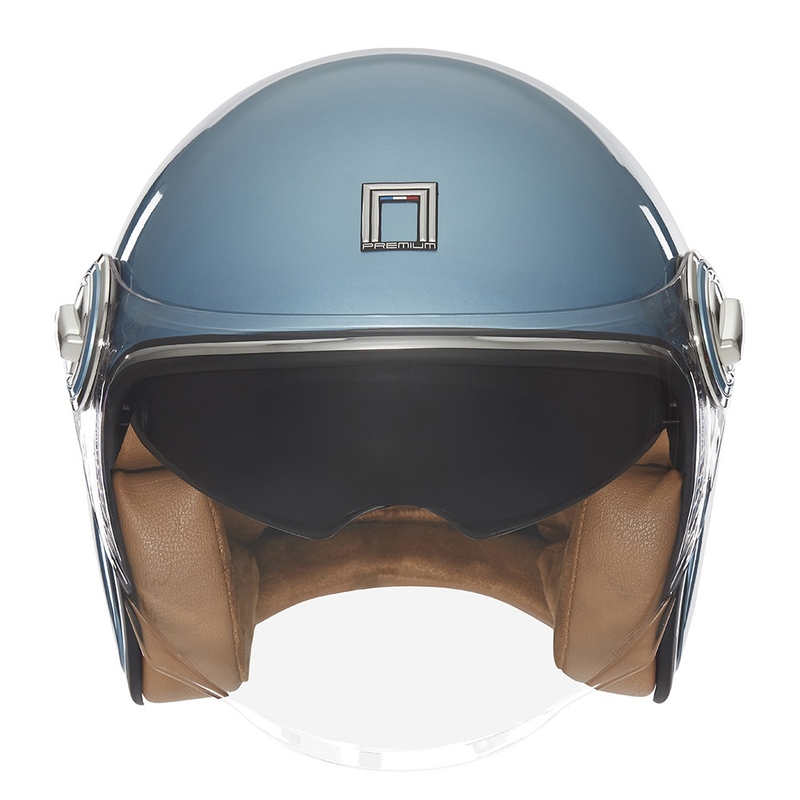 Open motorhelm NOX PREMIUM Heritage turquoise