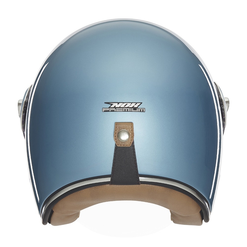 Open motorhelm NOX PREMIUM Heritage turquoise