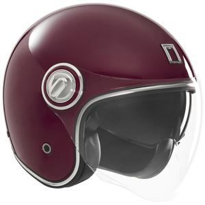 NOX PREMIUM Heritage nyitott motorkerékpár sisak bordó