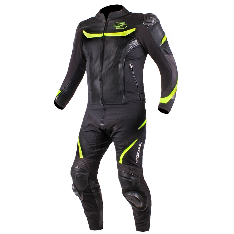 Pánské kalhoty Tschul 875 černo-fluo žluté