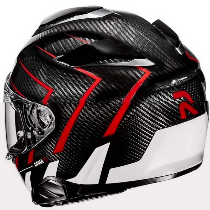 Integraalhelm HJC RPHA 71 CARBON Cano MC1 zwart-rood-wit uitverkoop