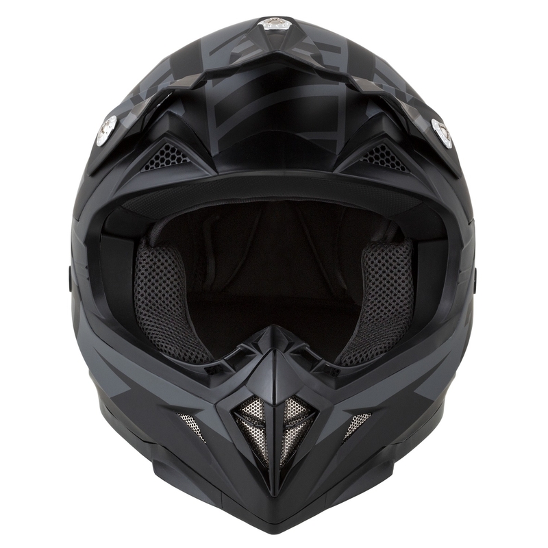 Motorcrosshelm ZED X1.9 Targa mat grijs-zwart