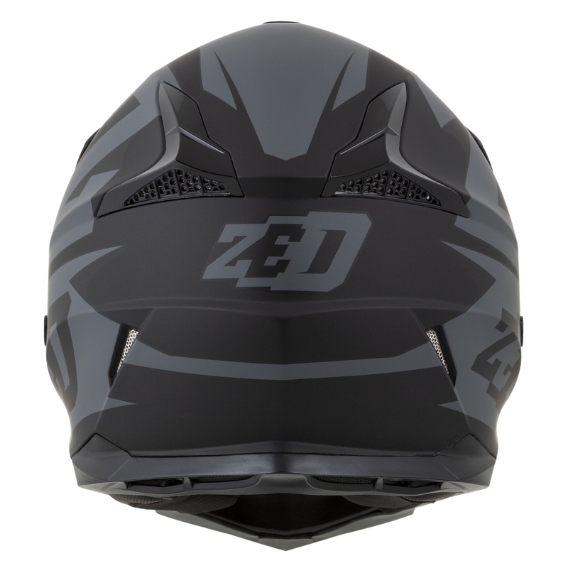 Motorcrosshelm ZED X1.9 Targa mat grijs-zwart