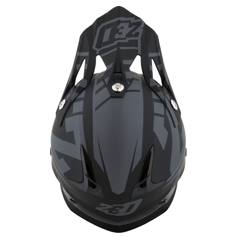 Motorcrosshelm ZED X1.9 Targa mat grijs-zwart