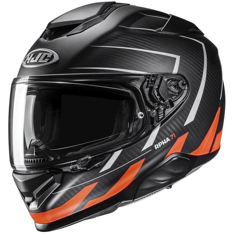 Integraalhelm HJC RPHA 71 CARBON Cano MC6HSF zwart-oranje uitverkoop