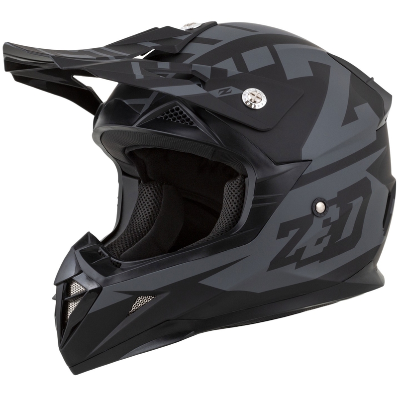 Motorcrosshelm ZED X1.9 Targa mat grijs-zwart