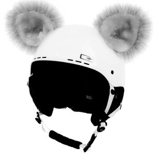Crazy Ears Helm Oren Kat Grijs