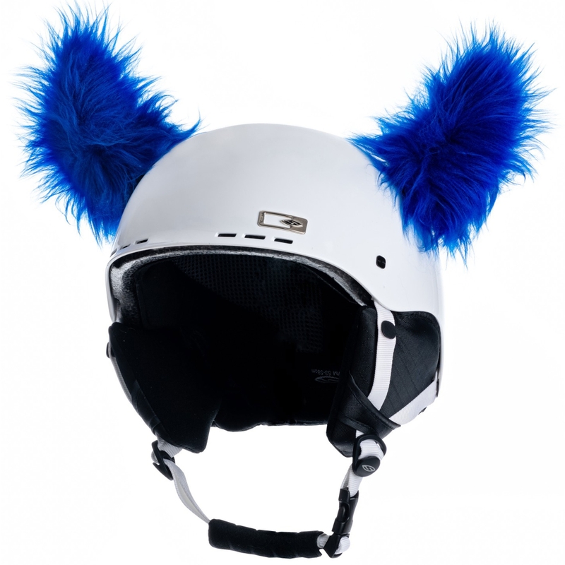Crazy Ears Helm Oren Hoorns Blauw