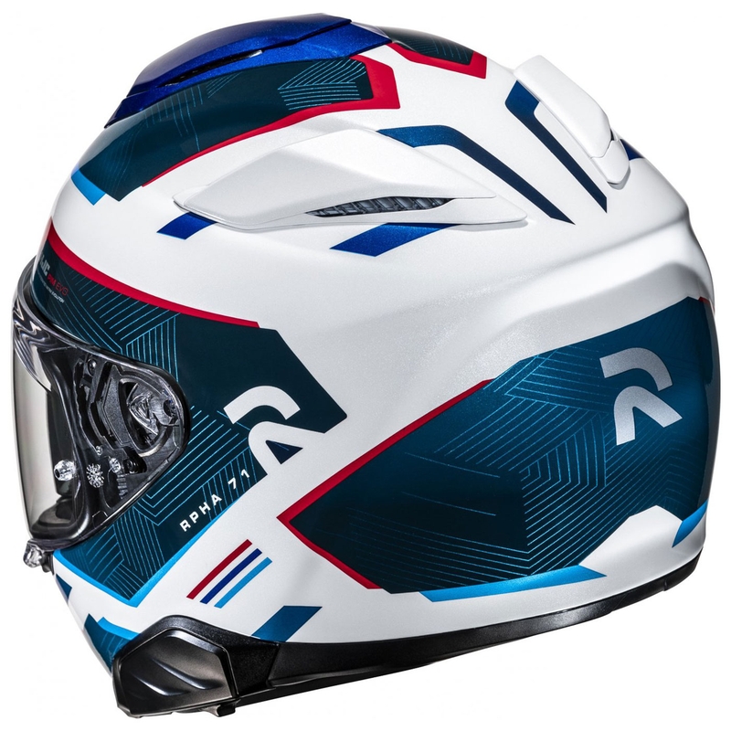 Integraal motorhelm HJC RPHA 71 Ellon MC21 wit-blauw-rood