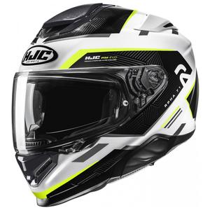 Integraalhelm HJC RPHA 71 Ellon MC3H wit-zwart-fluogeel