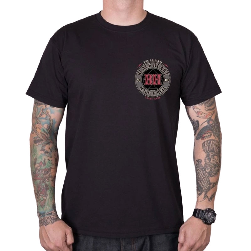 T-shirt Black Heart Ember zwart