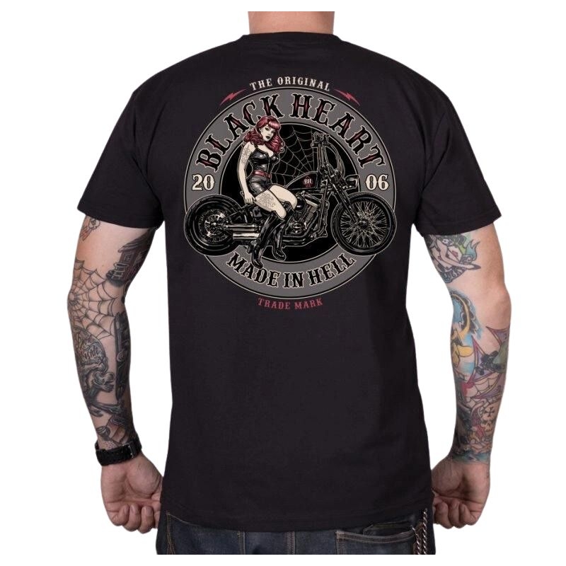 T-shirt Black Heart Ember zwart
