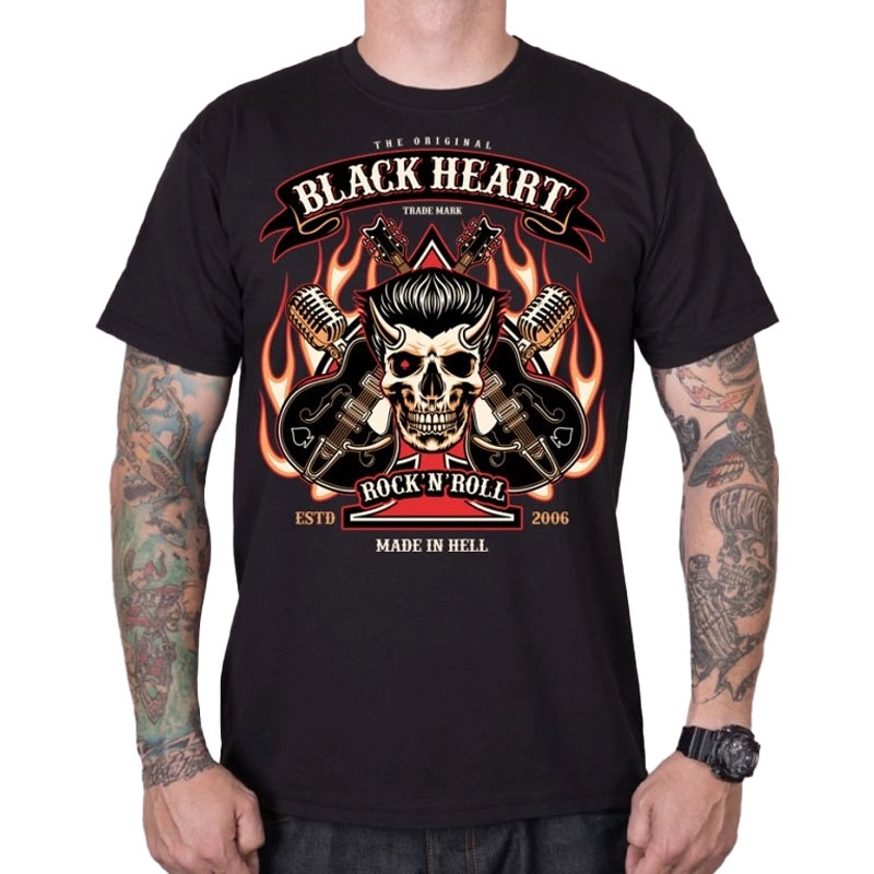 T-shirt Zwart Hart HillBilly Boy zwart