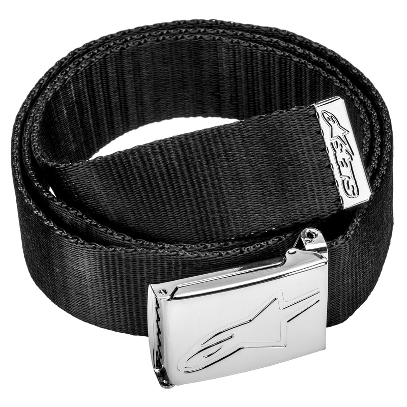 Alpinestars Ageless Web Riem zwart met chromen gesp