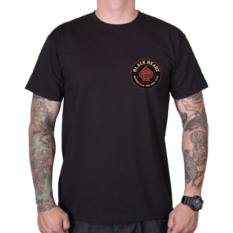 T-shirt Black Heart Air Fighter zwart