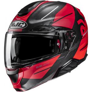 Opvouwbare motorhelm HJC RPHA 91 Blat MC1SF rood-zwart