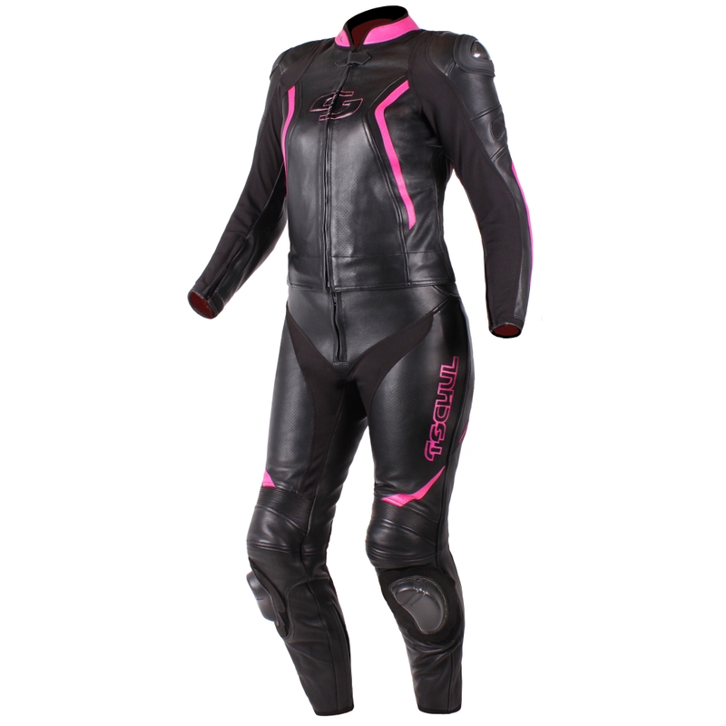 Tschul 536 zwart met roze jumpsuit voor dames uitverkoop