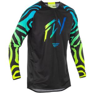 Motorcross trui FLY Racing Evolution zwart-blauw-fluo geel