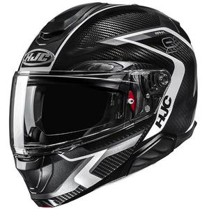Opvouwbare motorhelm HJC RPHA 91 CARBON Lagos MC5 zwart-grijs