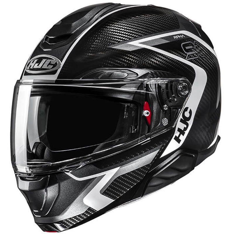 Opvouwbare motorhelm HJC RPHA 91 CARBON Lagos MC5 zwart-grijs