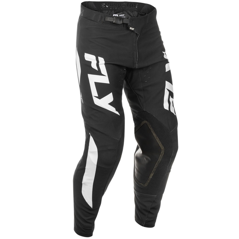FLY Racing Evolution Motorcrossbroek zwart-wit-paars