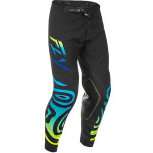 Motorcrossbroek FLY Racing Evolution zwart-blauw-fluo geel