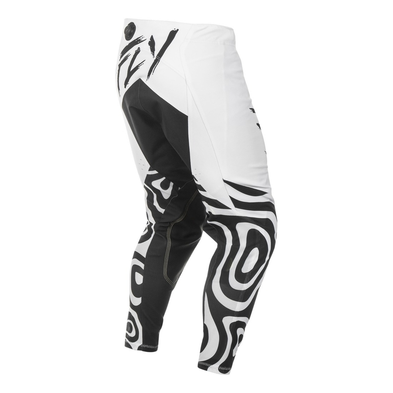 Motorcrossbroek FLY Racing Evolution wit-zwart