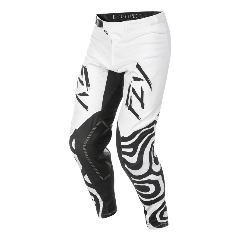 Motorcrossbroek FLY Racing Evolution wit-zwart