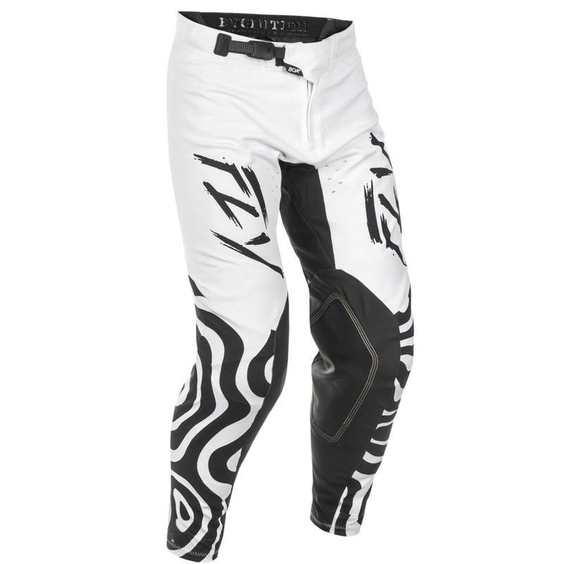 Motorcrossbroek FLY Racing Evolution wit-zwart