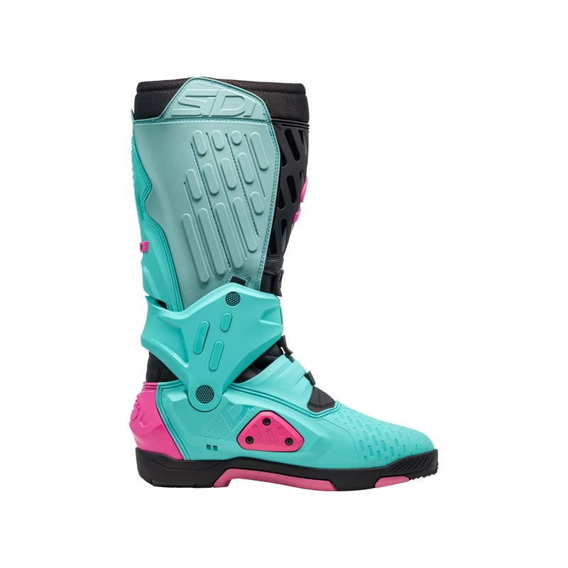 SiDi Crossair motorlaarzen mint-zwart-roze