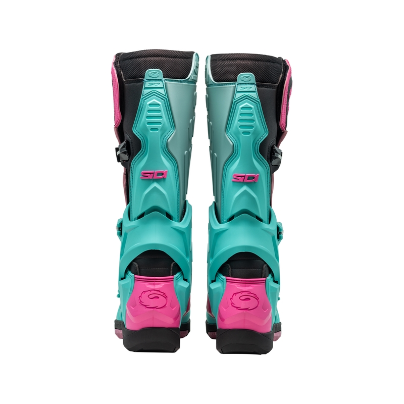 SiDi Crossair motorlaarzen mint-zwart-roze