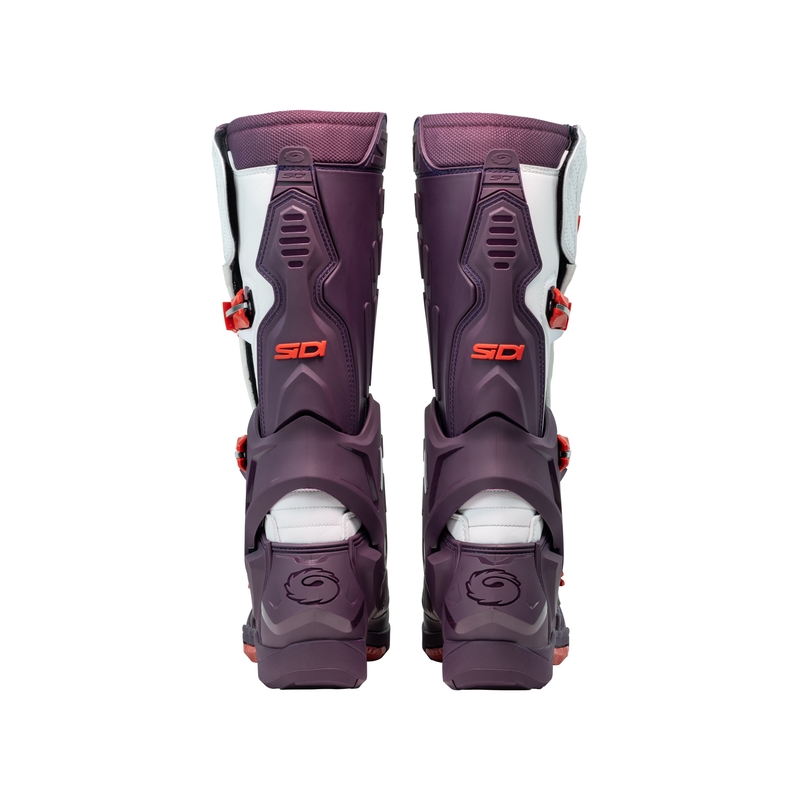 SiDi Crossair bordeauxrode en witte motorlaarzen