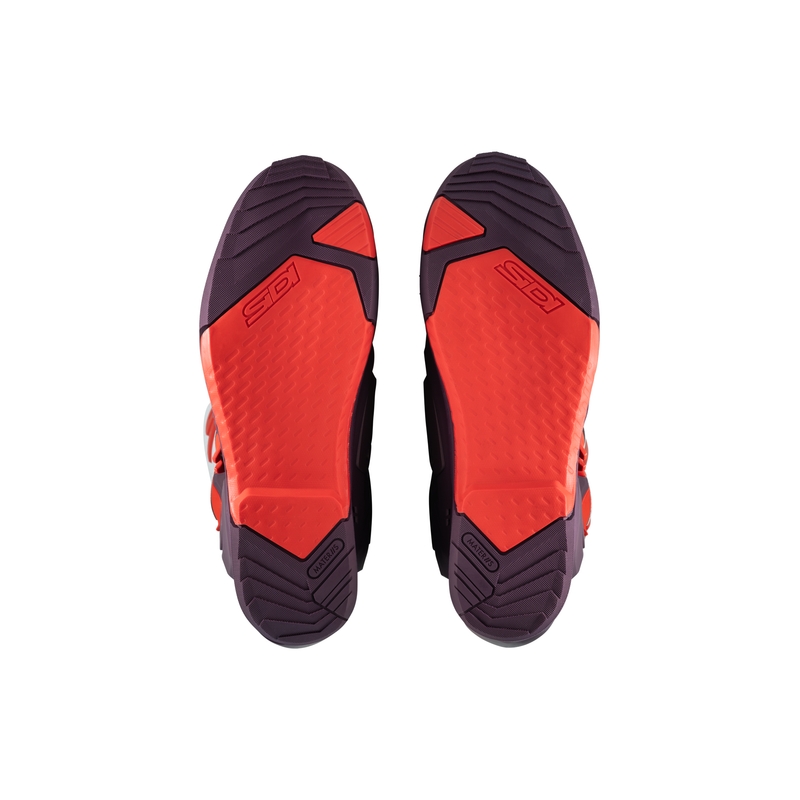 SiDi Crossair bordeauxrode en witte motorlaarzen