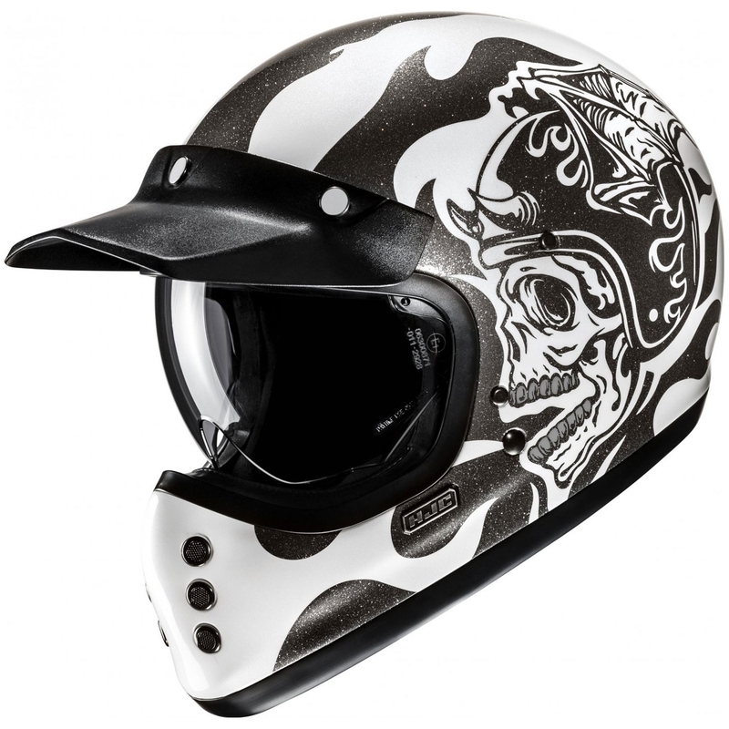 HJC V60 Flame MC5 integraal motorhelm zwart-wit