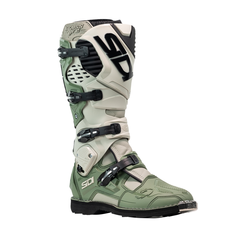 SiDi Crossfire 3 motorlaarzen groen-beige