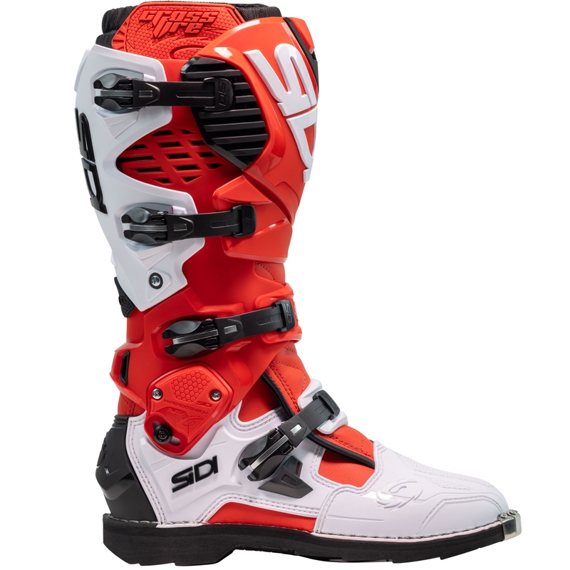 SiDi Crossfire 3 motorlaarzen rood en wit